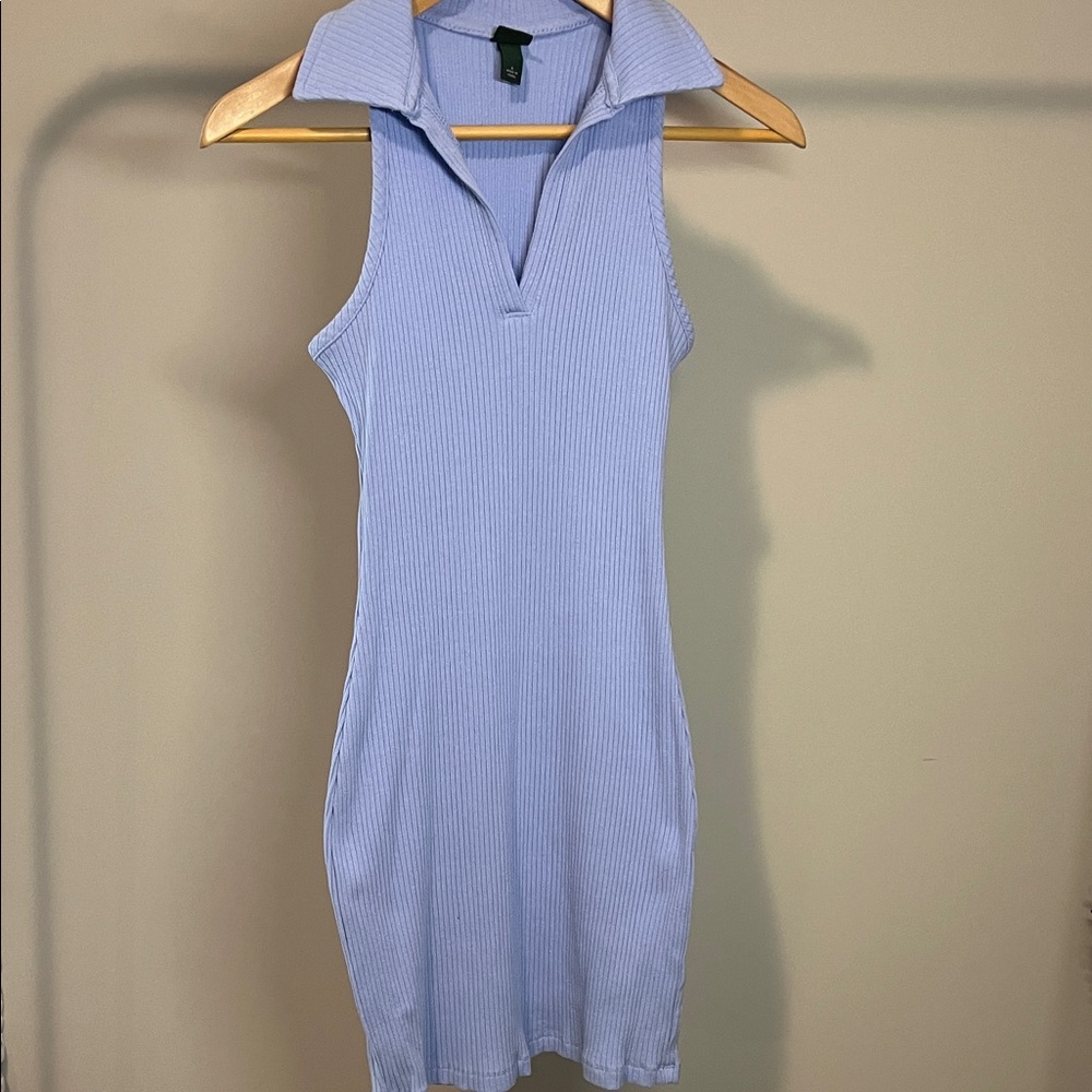 Light blue collard dress